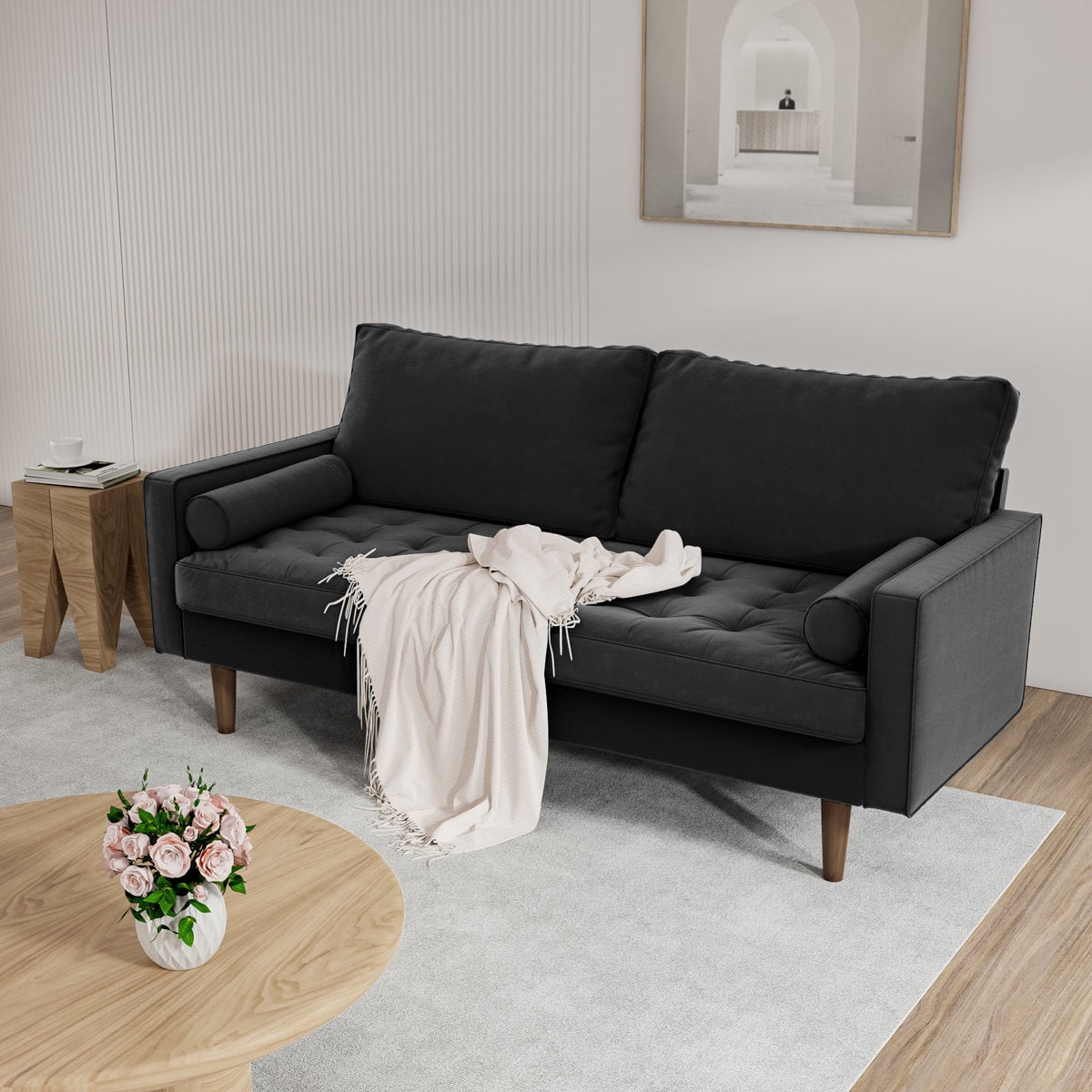 US Pride Velvet Tufted Sofas
