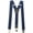 Navy, variant on Premium Men's Y-Back Suspenders Stretch Perfect 1.5" Width for Work Style Formal Strong Heavy Duty Clips