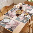 thumbnail image 5 of Placemat Set of 4 Watercolors Pink Flowers Placemats for Dining Table Floral Plant Washable Table Mats for Kitchen and Party Decor Indoor & Outdoor Use, 5 of 8