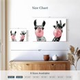 thumbnail image 4 of Elephant Stock Funny Llama And Giraffe Wall Art - Horizontal Canvas Wall Art - Living Room Wall Decor - Humor Canvas - White And Black Decor - 12" x 8", 4 of 8