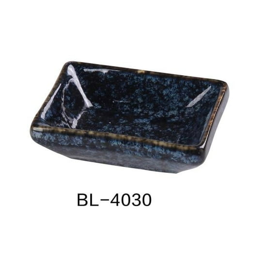 Yanco BL-4030 1 oz Blue Star Sauce Dish, Blue - Pack of 48