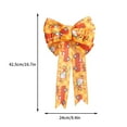 thumbnail image 3 of Btomtd 18.89"x9.44" Thanksgiving Bow with Maple Leaf and Pumpkin Decorations for Fall Holiday Party Festival Displays Ornaments and Themed Bows for Autumn Decor, D, 3 of 4