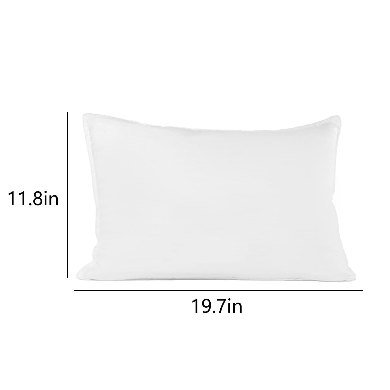 Pillows Standard Size Set of 1, Bed Pillows for Sleeping, Standard Pillows 2 Pack for Back, Stomach or Side Sleepers, Fluffy Pillows with Down Alternative, Machine Washable, Soft