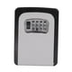 thumbnail image 1 of Caja de seguridad con cerradura y llave, portátil, con combinación, duradera y codificada para almacenamiento gris, 1 of 9