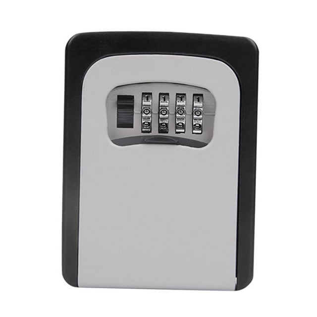 koolsoo Boîte de Rangement Murale Sécurisée à 4 Chiffres Gris