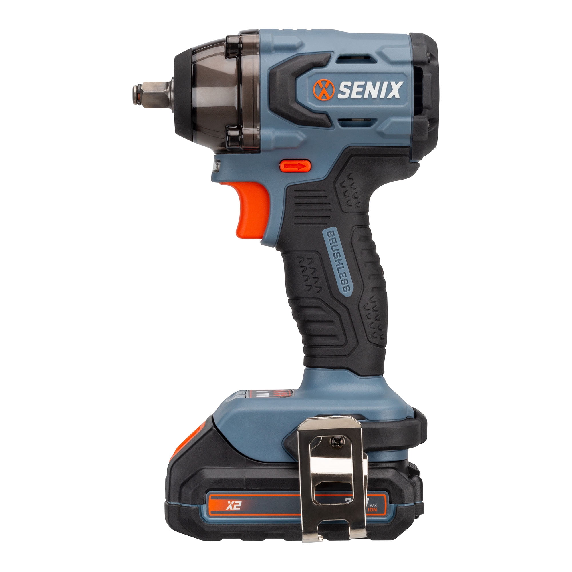 SENIX 20 Volt Max* Brushless 3/8" Impact Wrench (245 ft lbs) w/ 2.0Ah Battery & Charger, PDWX2-M11