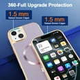 thumbnail image 4 of for iPhone 15 Plus Case Magnetic Ultra Slim Plating Design, TPU + PC Hybrid Shockproof Anti-Scratch Back Cover, Lightweight Drop Protective Phone Case Cover for iPhone 15 Plus, Purple, 4 of 7