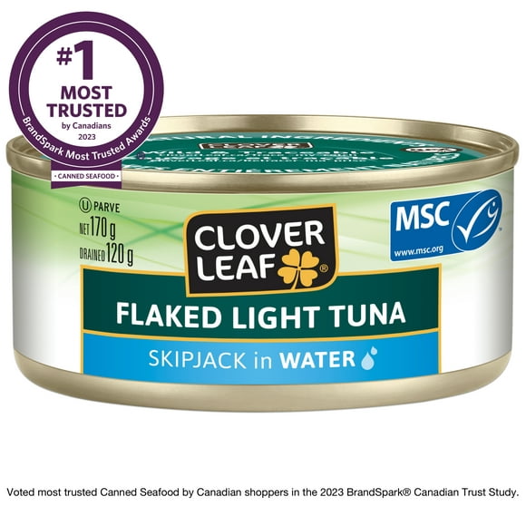 Clover LEAF® Flaked Light Tuna, Skipjack in Water, 170 g