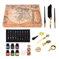 thumbnail image 2 of Juego De Bolígrafos De Plumas, Decoración Retro Británica, Bolígrafo De Inmersión De Vidrio, Portalápices Multiusos, Estilo Europeo Para El Hogar Y La Oficina ANGGREK Otros, 2 of 8