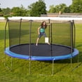 thumbnail image 3 of Skywalker Trampolines 16' Round Trampoline with Enclosure and Wind Stakes â€“ Blue, 3 of 22