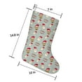 thumbnail image 5 of Christmas Stockings Gray Santa and Reindeer Pattern 3 Pack 14.8 Inch, 5 of 5