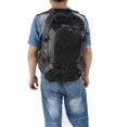 thumbnail image 2 of Mochila de nailon resistente al desgaste para viajes deportivos al aire libre de 40 L, bolsa para senderismo y acampada (negro), 2 of 5