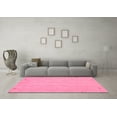 thumbnail image 3 of Ahgly Company Indoor Round Abstract Pink Contemporary Area Rugs, 8' Round, 3 of 4