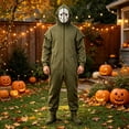 thumbnail image 3 of 2026 Halloween Costu-me Unisex Adult Hooded Onesie Oversized Zipper Loungewear Jumpsuit, 3 of 6