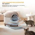 thumbnail image 4 of Homall Self-Cleaning Cat Litter Box with App Control and Safety Protection, WiFi,  Automatic, and Waste Bags, Brown, 4 of 7