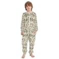 thumbnail image 2 of Vzayyk 4T-14Y Size Aviliable Cozy One-Piece Footless Sleeper Pajama Small Olive Green Flower, 2 of 8