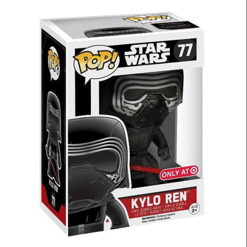 BCC9403401 Funko Kylo Ren in Helmet #077 / 06233 - B : Star Wars x POP Target Exclusive Vinyl Figure & 1 PET Plastic Graphical Protector Bundle