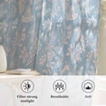 thumbnail image 6 of Gray Blue Dandelion Semi Sheer Curtains Drapes for Living Room,Bedroom,French Doors Window 108 Inches Long,Spring Flowers Modern Minimalist Rod Pocket Chiffon Curtain Drapery Voile Draperies Panel, 6 of 8