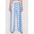 thumbnail image 3 of Women's Striped Floral Print Wide Leg Casual Pants, 3 of 4