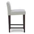 thumbnail image 6 of CHITA 25 inch Bar Stools Set of 2, Faux Leather in Creamy Gray, 6 of 8