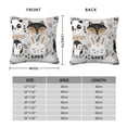 thumbnail image 2 of Pofeuu Funny Animals Series Print Double-sided plush pillowcase Square Throw Pillow Covers Pillows Cover for Living Room Bedroom Sofa Couch Cushion Cover（No pillow core）-26"x26", 2 of 7