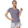 thumbnail image 6 of T Shirts For Women Women V Neck Short Sleeve Moisture Wicking Athletic Shirts Sport Activewear Top, 6 of 6