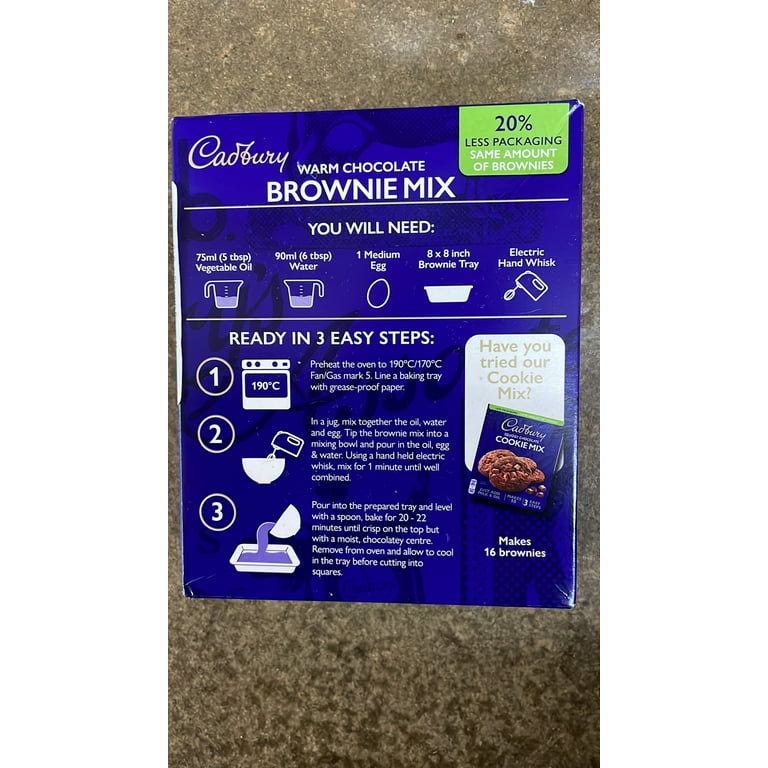 【美品】cmatmods BROWNIE CADBURY Chocolate Brownie Mix - 350 Grams (12.35oz) - Walmart.com