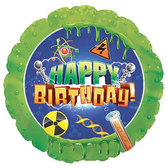 LOONBALLOON Birthday-for-him-Balloons, 17″ MAD SCIENTIST HAPPY BIRTHDAY