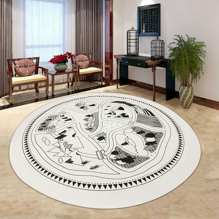 37 Round Baby Toddler Play Rug Cute Home Decoration Area