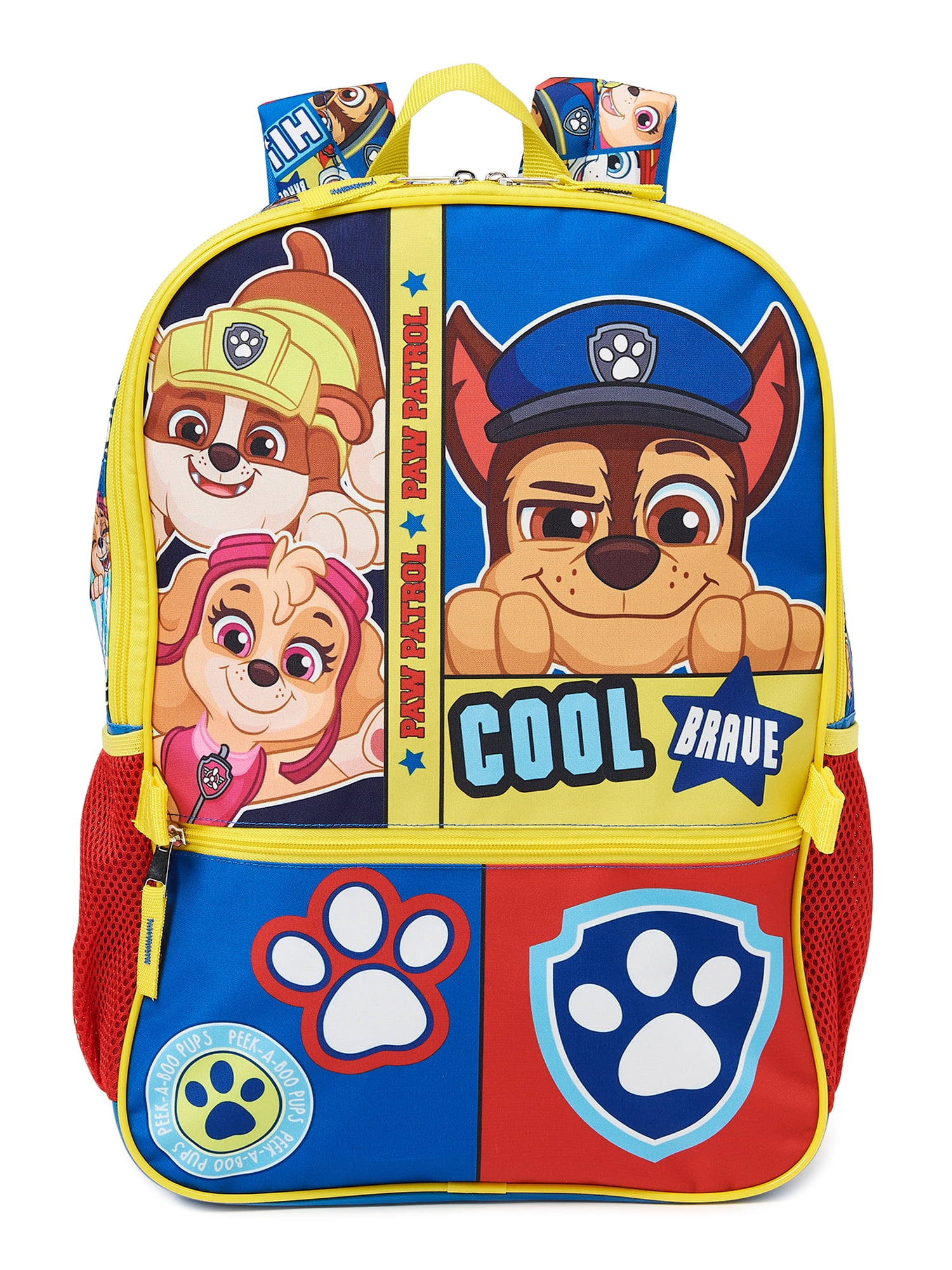 Rockin Wild Digger Truck Personalised Customised Kids Toddlers Nursery School Bag Backpack Blue