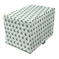 thumbnail image 1 of East Dog Crate Cover, Cartoon Panda Bamboo Pattern Wildlife Zoo Fun Nature Tropic, Easy to Use Pet Kennel Cover Small Dogs Puppies Kittens, 7 Sizes, Green Black White, by Ambesonne, 1 of 6