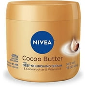 NIVEA Cocoa Butter Body Cream with Deep Moisture Serum, 13.5 Ounce EXP 05/2023