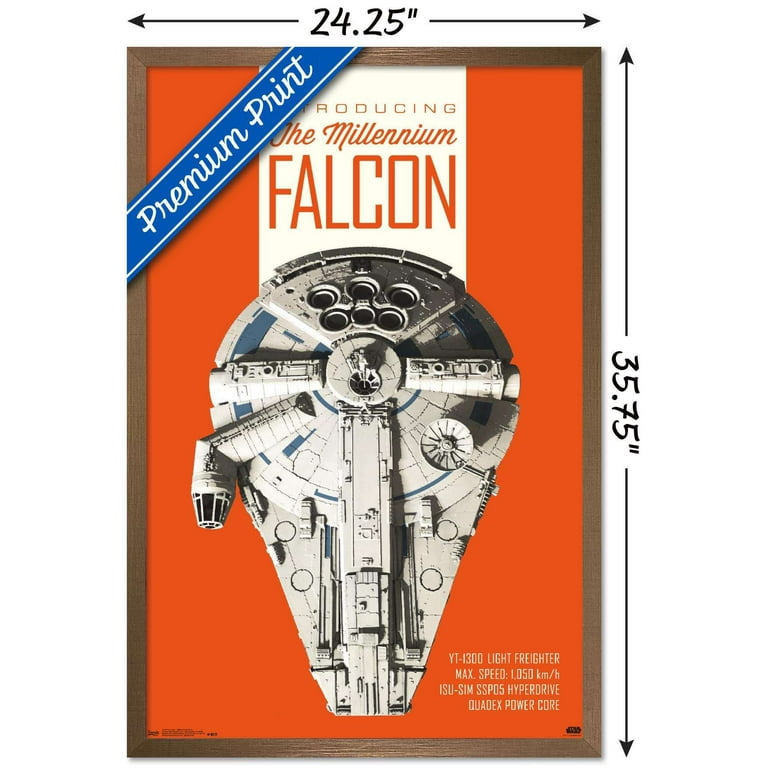 Star Wars: Solo - Millennium Falcon Wall Poster, 22.375