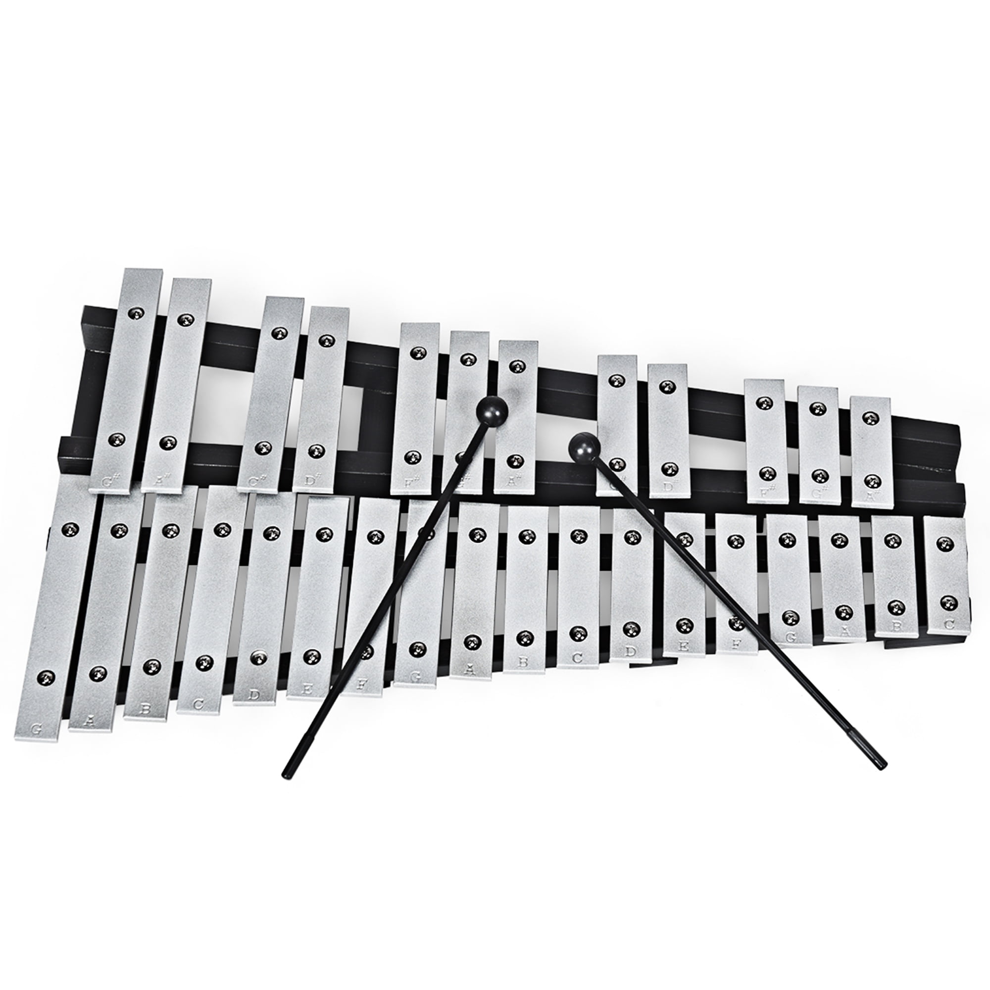 Topbuy 30 Note Foldable Glockenspiel Xylophone Instrument With 2 Rubber Mallets Walmart Com Walmart Com