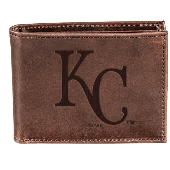 Brown Kansas City Royals Bi-Fold Leather Wallet