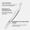 thumbnail image 3 of Eyelash Extension Tweezers,Precision Fine Tip Grip Lash Tweezers for Individual and Volume Eyelash Extensions, 3 of 6