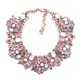 thumbnail image 1 of Collar llamativo Sonducket con diamantes de imitación Rosa cristal, 1 of 6