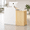 White & Natural Oak, 47.24 × 17.72 × 37.40 inch, variant on 23.6" Two-Tone Reception Desk with LED Lighting & Drawer, Front Counter for Salon, Clinic & Retail, White & Natural Oak (23.6"x17.7"x37.4")