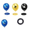 thumbnail image 3 of 300A Black Eid Mubarak Para Banner Cake Topper Cupcake Stakes Globos Set Decoración De Fiesta Para El Islam Musulmán Ramadán Festival Fiesta Fondo Decoración Suministros, 3 of 5