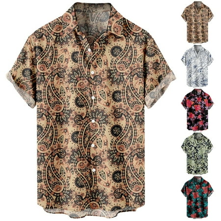 

Adult Casual Short Sleeve Tees Tropical Funky Clothes for Teen and Adult