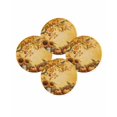 thumbnail image 7 of 13 Inch Round Placemats Set of 4, Fall Orange Pumpkin Non Slip Heat Insulation PP Table Mats, Thanksgiving Maple Leaf Sunflower Washable Place Mats for Kitchen Dining Party Table Decor, 7 of 7