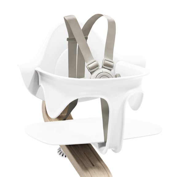 Set para bebés Stokke Nomi White con arnés extraíble de 6 a 36 meses