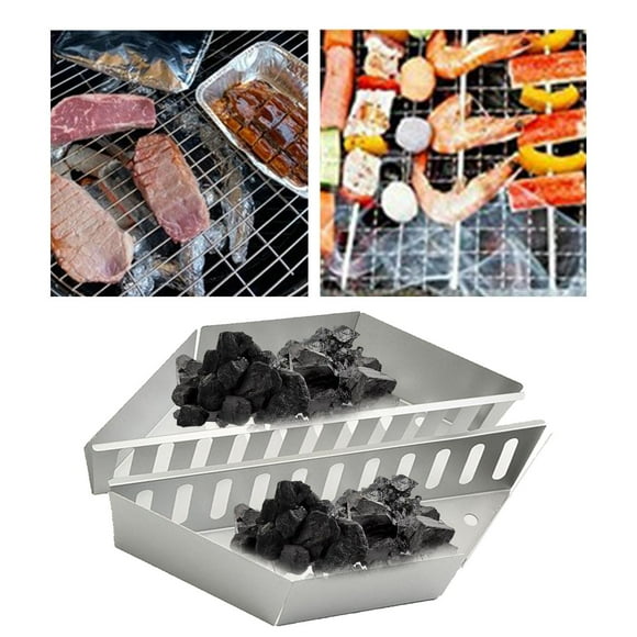 Cestas de Carbón Cola 2 Uds de Aluminio Soportes de Briquetas Herramientas Bandeja Resistentes