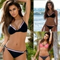 thumbnail image 5 of ZPAQI Women Sexy Swimsuits High Cut Knotting Swimwear Low Waist Lacing up Bikinis Suit, 5 of 16