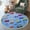 Dark blue, variant on Jakolive Kids' 47-inch Round Playroom Rug, Soft Non-Slip, Educational ABCs/Numbers/Shapes/Maps, Washable for Toddler Nursery and Classroom
