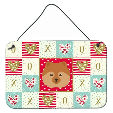 Carolines Treasures CK5201DS812 German Spitz Love Wall or Door Hanging Prints 8x12 multicolor