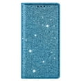 thumbnail image 2 of Feishell for Samsung Galaxy S23 Ultra 6.8 inch Wallet Case,Fashion Bling Glitter PU Leather Magnetic Closure Folio Card Slot Flip Kickstand Slim Phone Case for Women Girls,Skyblue, 2 of 7