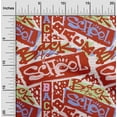 thumbnail image 2 of oneOone Cotton Cambric Red Fabric Kids Quilting Supplies Print Sewing Fabric By The Yard 56 Inch Wide, 2 of 4