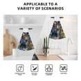 thumbnail image 3 of Toallas de mano con diseño de vida silvestre y lazo de velcro, toallitas de terciopelo coral para cocina y baño, 3 of 6