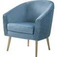 thumbnail image 1 of ACME Chaise d'Appoint Benny en Velours et Or, 1 of 5